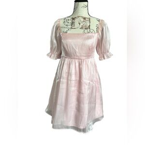 Thirty/Thirty Soft Pink Barbie Organza Mini Dress size Medium
